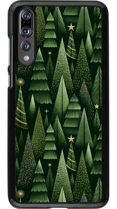 Huawei P20 Pro Case Hülle - Christmas 25 Pattern Xmas Tree