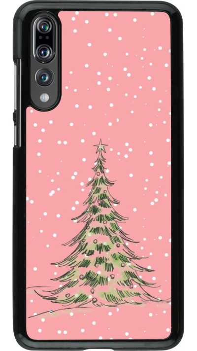Huawei P20 Pro Case Hülle - Christmas 25 Pink Tree