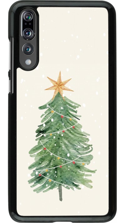 Huawei P20 Pro Case Hülle - Christmas 25 Sketch Tree