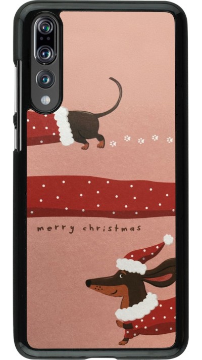 Huawei P20 Pro Case Hülle - Christmas 25 Teckel Merry Xmas