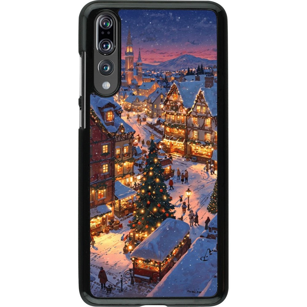 Huawei P20 Pro Case Hülle - Christmas 25 Xmas Village
