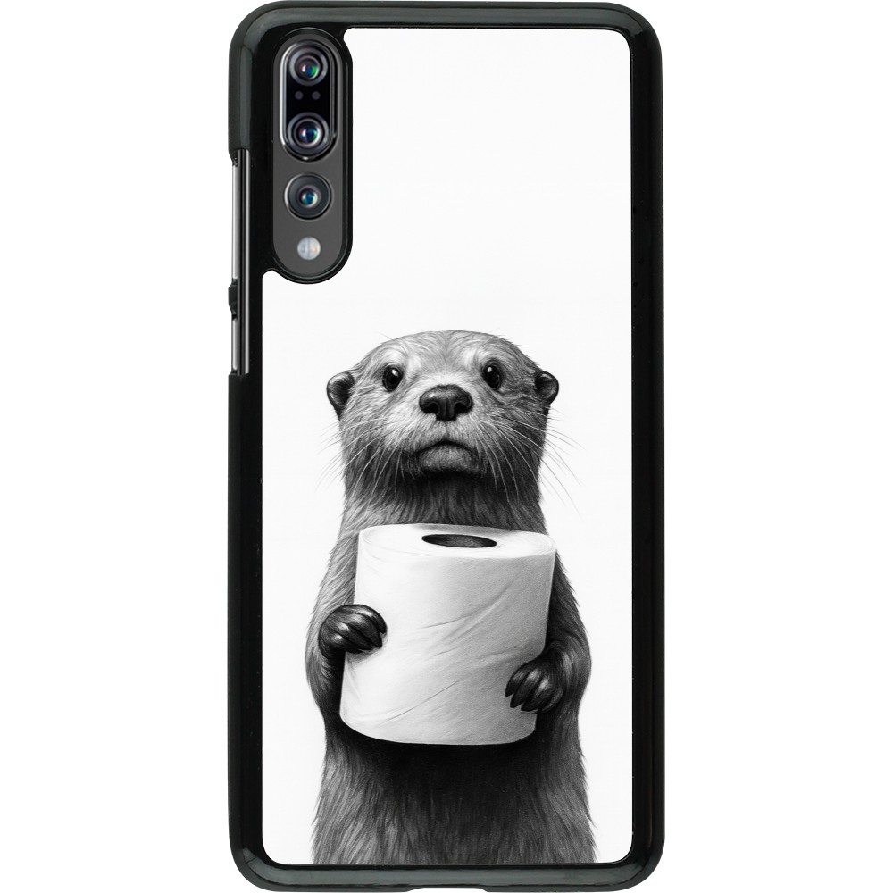 Huawei P20 Pro Case Hülle - Otter Toilettenpapier