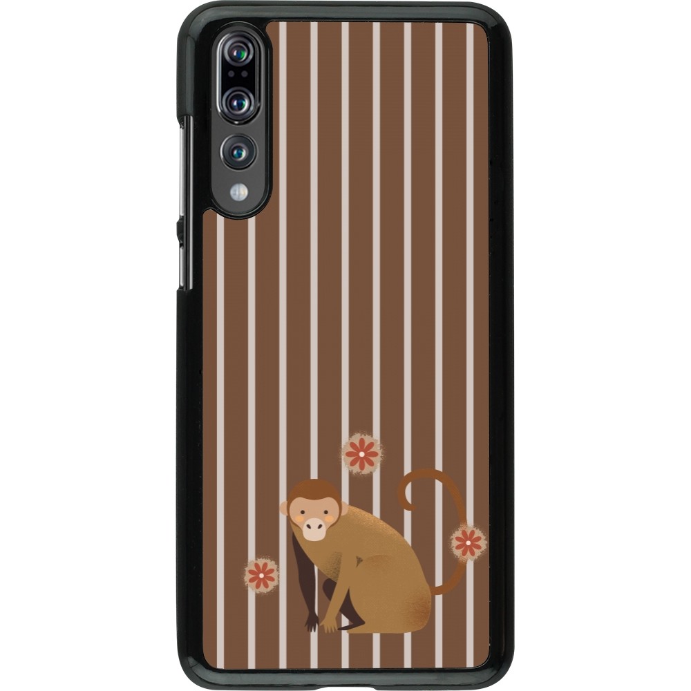 Huawei P20 Pro Case Hülle - Monkey with stripes