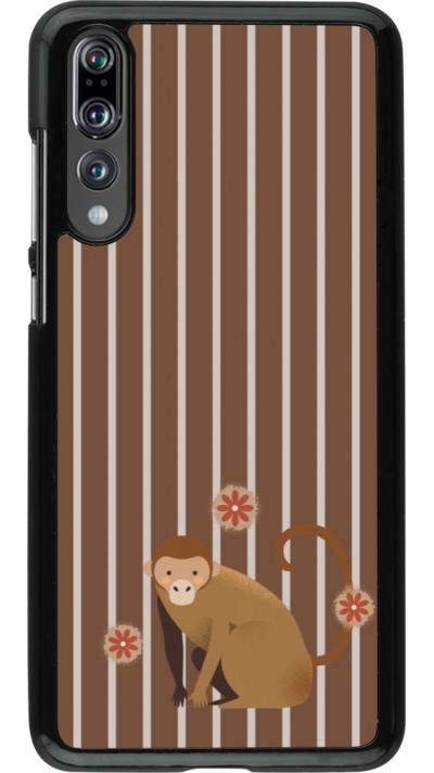Huawei P20 Pro Case Hülle - Monkey with stripes