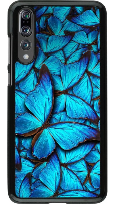 Hülle Huawei P20 Pro - Papillon - Bleu