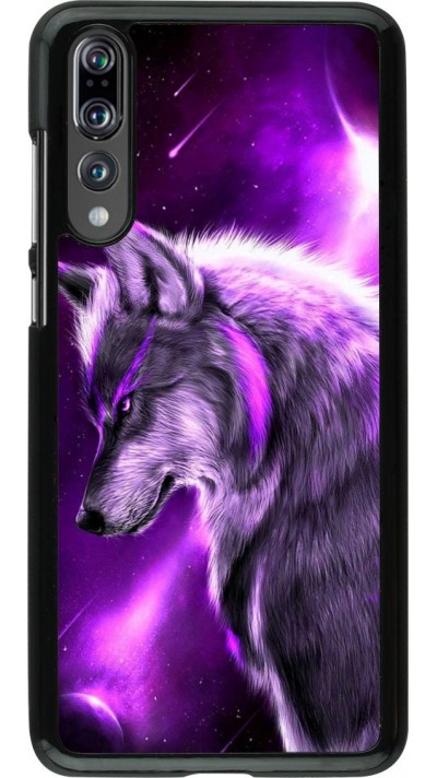Hülle Huawei P20 Pro - Purple Sky Wolf