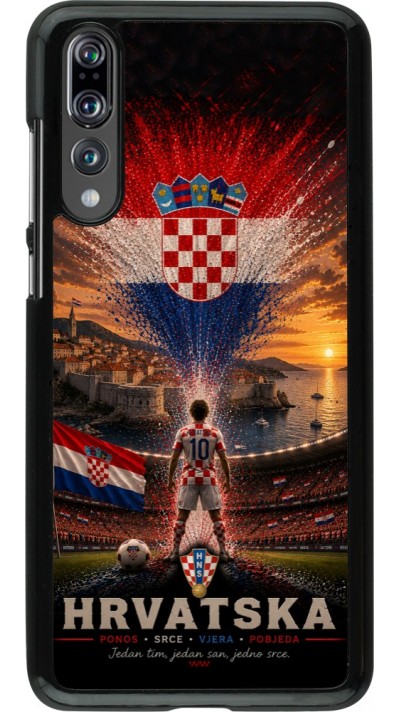 Huawei P20 Pro Case Hülle - Fussball Kroatien splash 2026