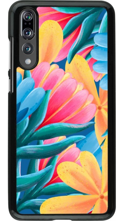Huawei P20 Pro Case Hülle - Spring 23 colorful flowers