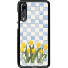 Huawei P20 Pro Case Hülle - Blue vichy tulips Spring 2026