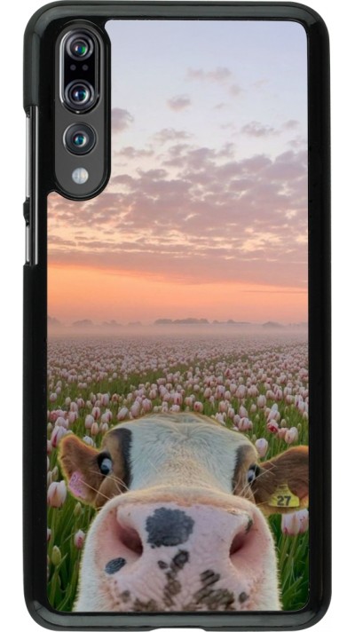 Huawei P20 Pro Case Hülle - Cow with tulips 2026