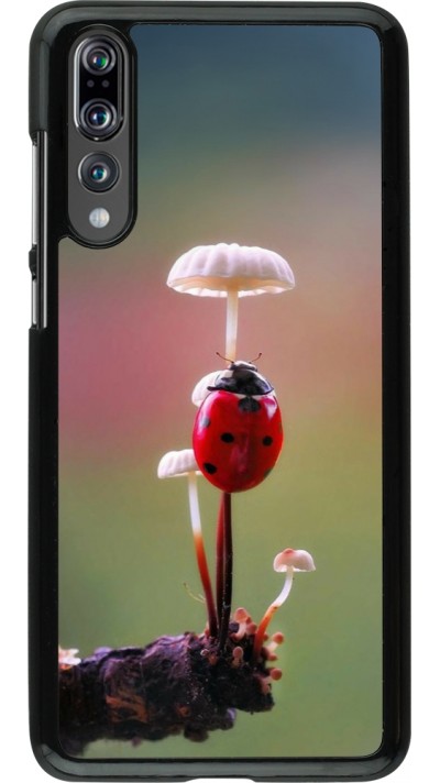 Huawei P20 Pro Case Hülle - Ladybird on a mushroom 2026