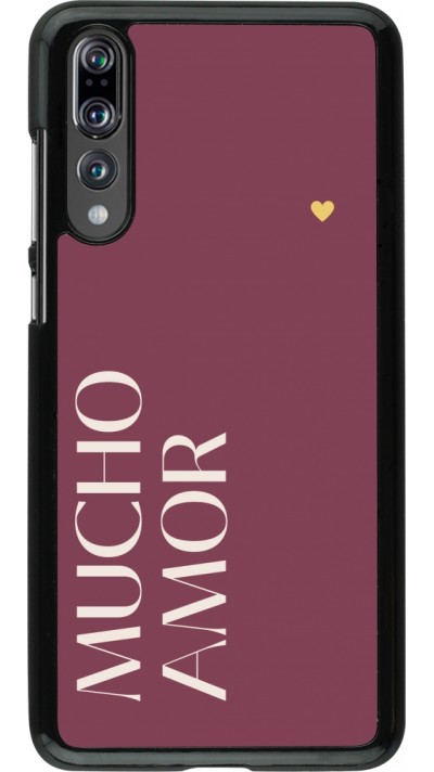 Huawei P20 Pro Case Hülle - Valentine 2024 mucho amor rosado