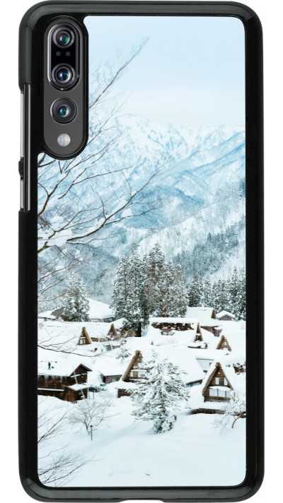 Huawei P20 Pro Case Hülle - Winter 25 Winter snowy landscape
