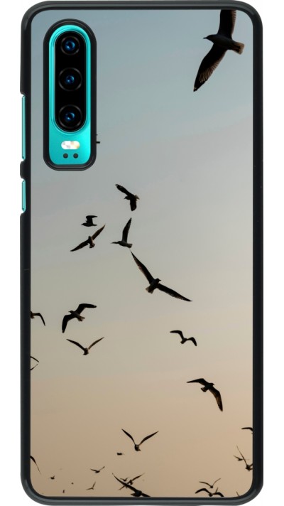 Huawei P30 Case Hülle - Autumn 22 flying birds shadow