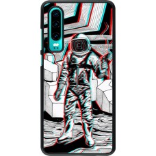 Hülle Huawei P30 - Anaglyph Astronaut