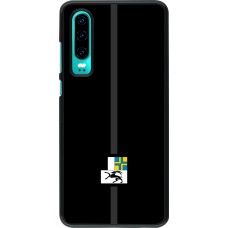 Huawei P30 Case Hülle - Kanton GR schwarz