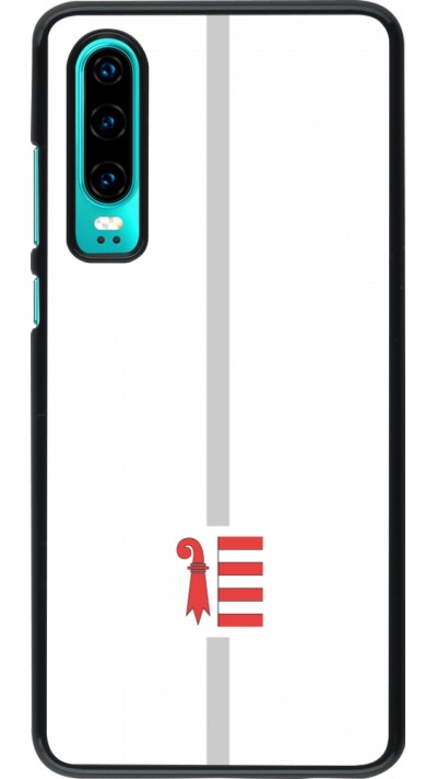 Coque Huawei P30 - Canton JU blanc