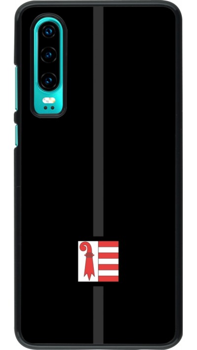 Coque Huawei P30 - Canton JU noir