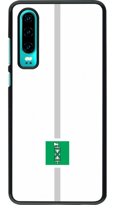 Coque Huawei P30 - Canton SG blanc