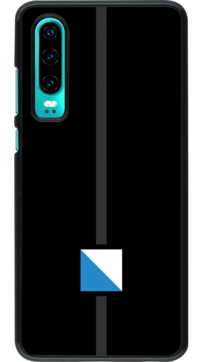 Coque Huawei P30 - Canton ZH noir