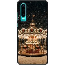 Huawei P30 Case Hülle - Christmas 25 Carousel