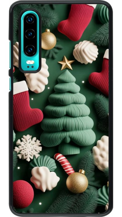 Huawei P30 Case Hülle - Christmas 25 Christmas textiles