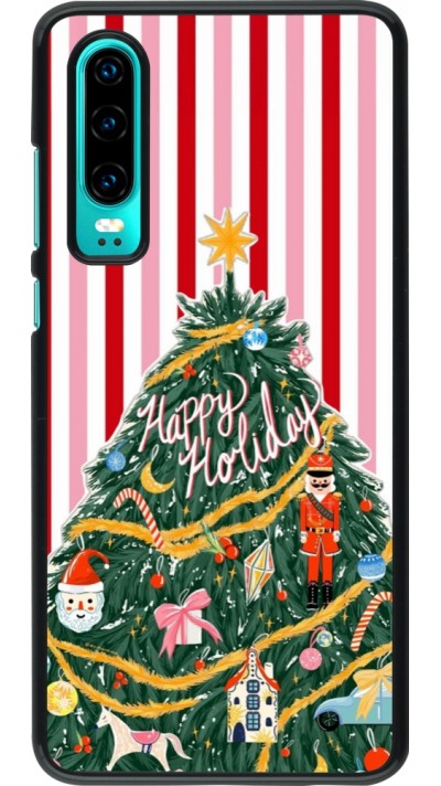 Huawei P30 Case Hülle - Christmas 25 Happy Holiday