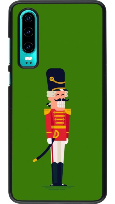 Huawei P30 Case Hülle - Christmas 25 Nutcracker Green