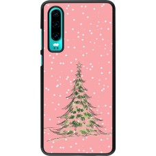 Huawei P30 Case Hülle - Christmas 25 Pink Tree
