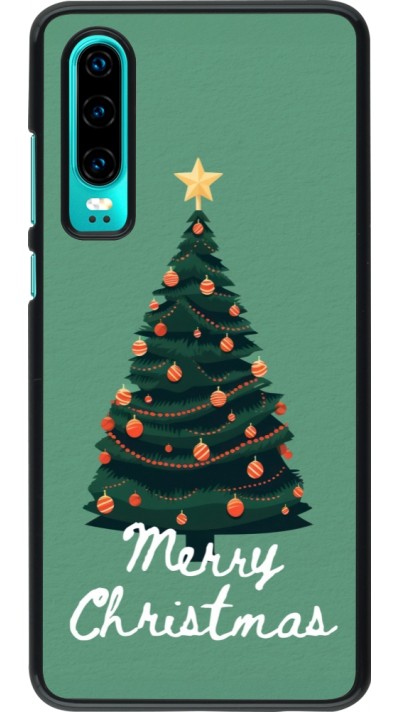 Huawei P30 Case Hülle - Christmas 25 Xmas Tree
