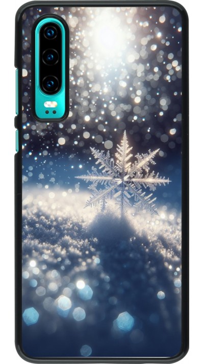 Huawei P30 Case Hülle - Schneeflocke Solar Glanz