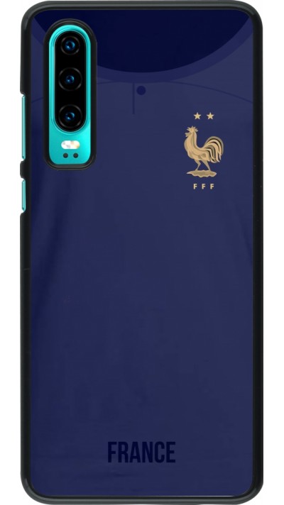 Huawei P30 Case Hülle - Frankreich 2022 personalisierbares Fussballtrikot