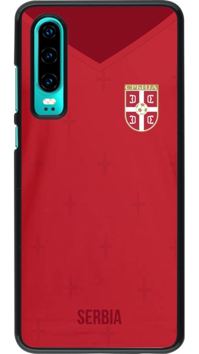 Huawei P30 Case Hülle - Serbien 2022 personalisierbares Fussballtrikot