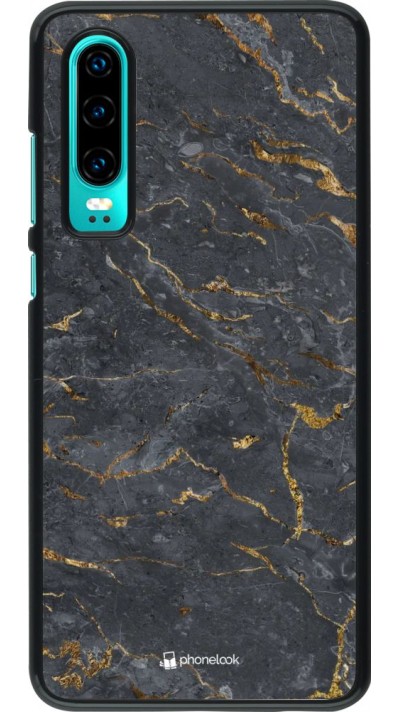 Hülle Huawei P30 - Grey Gold Marble