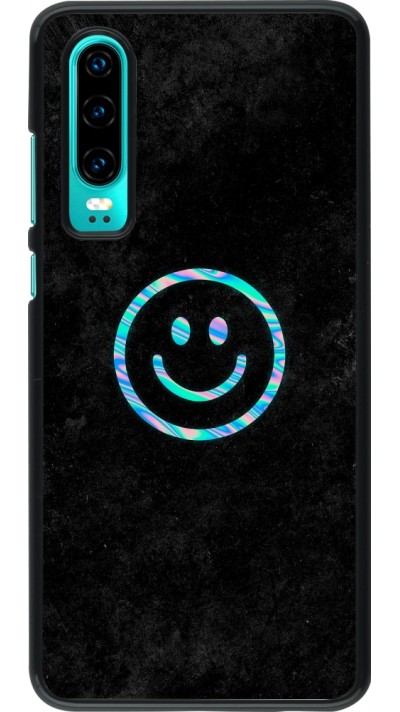 Huawei P30 Case Hülle - Happy smiley irisirt