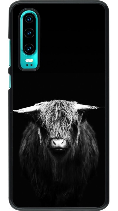 Huawei P30 Case Hülle - Highland calf black
