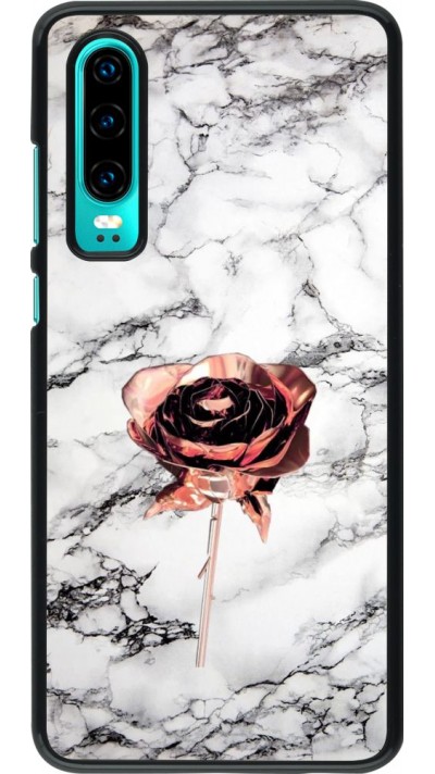 Hülle Huawei P30 - Marble Rose Gold