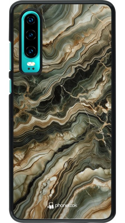 Huawei P30 Case Hülle - Oliv Marmor