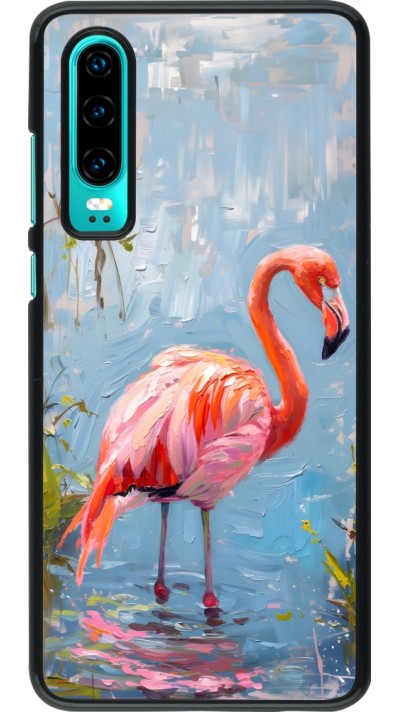Coque Huawei P30 - Paint Flamingo