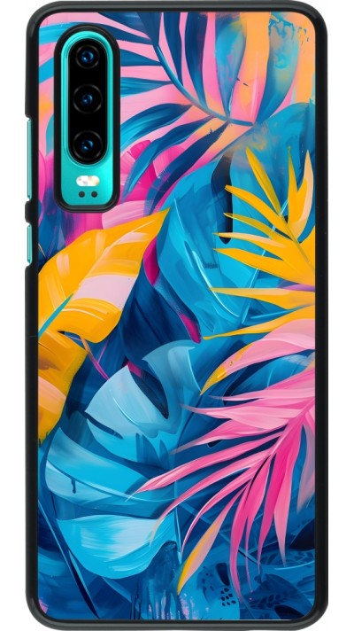 Coque Huawei P30 - Palms Blue
