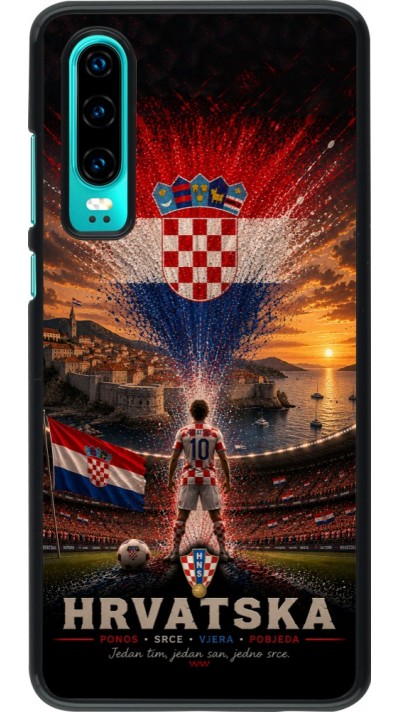 Huawei P30 Case Hülle - Fussball Kroatien splash 2026