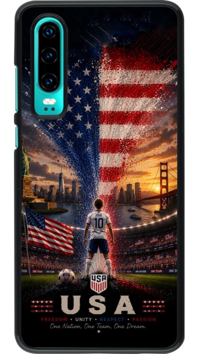 Huawei P30 Case Hülle - Fussball Vereinigten Staaten splash 2026