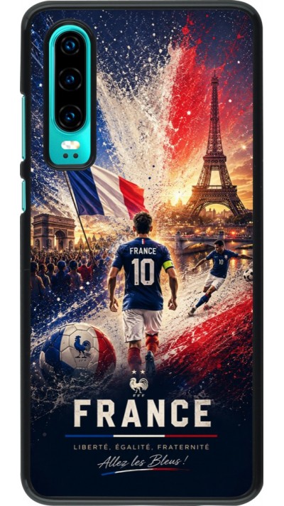 Huawei P30 Case Hülle - Fussball Frankreich splash 2026
