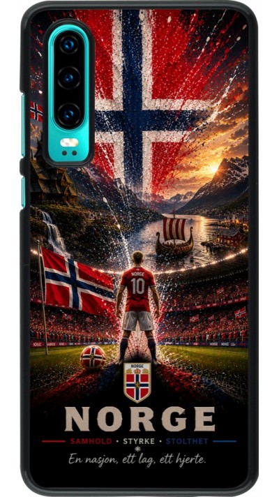 Huawei P30 Case Hülle - Fussball Norwegen splash 2026