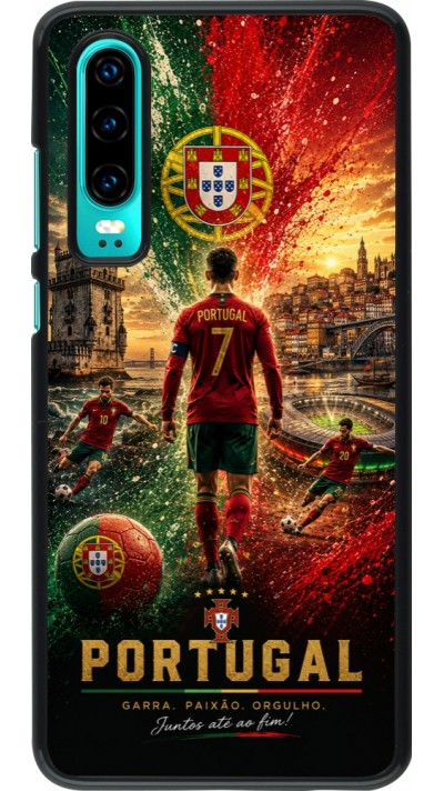 Huawei P30 Case Hülle - Fussball Portugal splash 2026