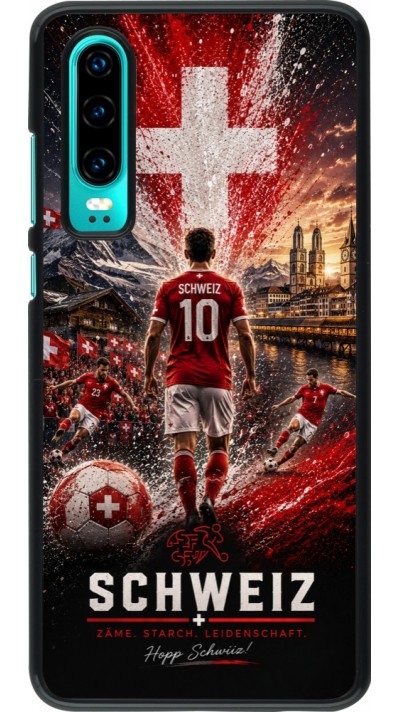 Huawei P30 Case Hülle - Fussball Schweiz splash 2026