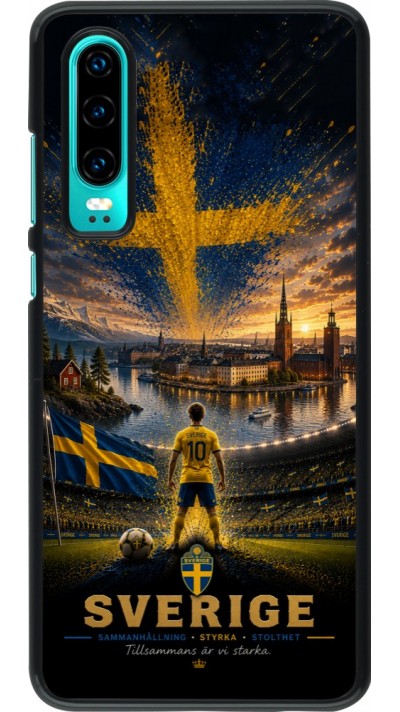 Huawei P30 Case Hülle - Fussball Schweden splash 2026