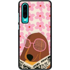 Huawei P30 Case Hülle - Dog with newspaper 2026