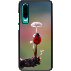 Huawei P30 Case Hülle - Ladybird on a mushroom 2026