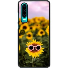 Huawei P30 Case Hülle - Sunflower with glasses 2026